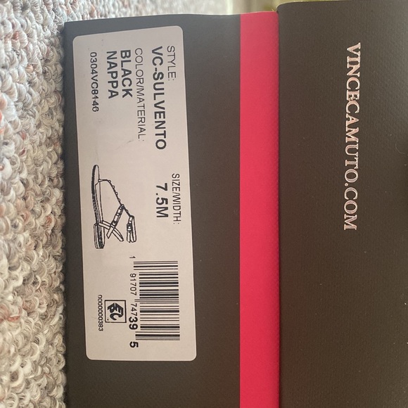 Vince Camuto black studded sandals. Never worn. - Picture 3 of 4